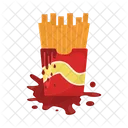French fries with sauce  Icon