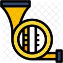 French Horn Music And Multimedia Music Instruments Icon