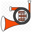 French Horn Trumpet Musical Instrument Icon