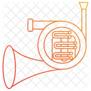 French Horn Trumpet Musical Instrument Icon