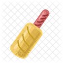 French Hot Dog Food Meal Icon