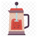 French Press Drink Coffee Maker Icon