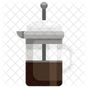 French Press Coffee Maker Coffee Icon