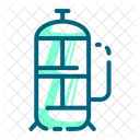 French Press Coffee Maker Icon