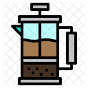 French Pres Beverage Restaurant Icon