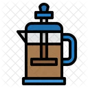 French French Press Coffee Pot Icon
