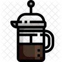 French Press Coffee Maker Coffee Icon