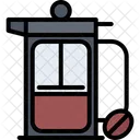 French Press Coffee Maker French Icon