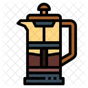 French Press Kitchenware Plunger Icon