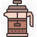 French Press Brew Press Icon