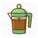 French Press Coffee Cafe Icon