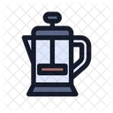 French Press Coffee Shop Icon