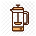 French Press Coffee Maker Coffee Percolator Icon