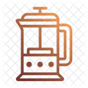 French Press Benutzeroberflache Cafe Symbol