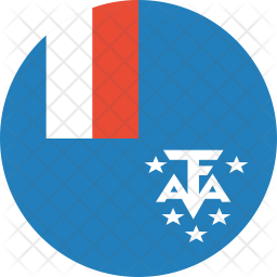 french southern flag icon of flat style available in svg png eps ai icon fonts