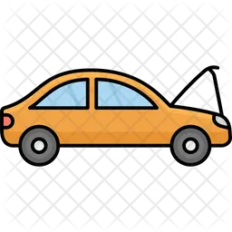 Freno delantero del coche  Icono