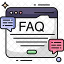 Frequently Ask Question Faq Web Communication 아이콘
