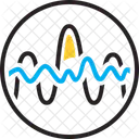 Frequenz Rate Schallwelle Wiederkehr Wiederholung Elektromagnetisches Feld Radiowellen Vibration Rhythmus Symbol