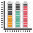 Equalizer Diagramm Frequenzdiagramm Datenvisualisierung Symbol