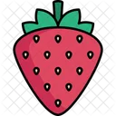 Icono Plano De Ilustracion De Frutas De Scout Con Contorno Coloreado Icono