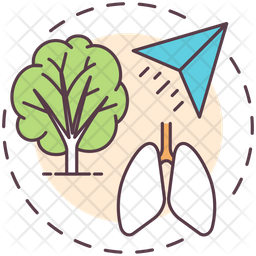 Fresh air Icon - Download in Colored Outline Style