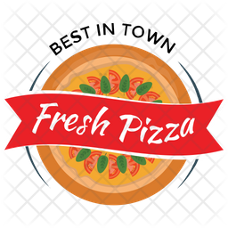 Pizza Logo Logo Icon - Download in Flat Style