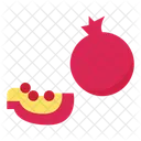 Fresh Pomegranate Local Produce Authentic Icon