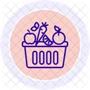 Fresh Produce Line Icon Icon