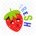 Fresh Strawberry Strawberry Fruit Strawberry Face アイコン