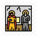 Fresko Byzantinisches Reich Symbol