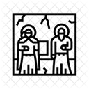 Fresko Byzantinisches Reich Symbol