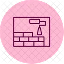 Fresko Wandmalerei Symbol