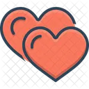 Freundlich Liebe Freundschaft Symbol