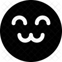 Freundlich Emoji Gesicht Symbol