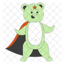 Freundlicher Teddybär mit Umhang  Symbol