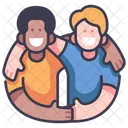 Freundschaft Umarmung Glucklich Symbol