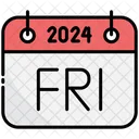 Friday Calendar 2024 Icon