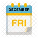 Friday Calendar Date Icon