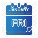 Friday Time And Date Calendar Date Icon