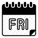 Friday Calendar Date Icon