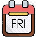 Friday Time Minute Icon