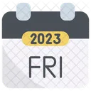 Friday 2023 Calendar Icon