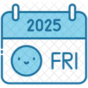 Friday Calendar Time Icon