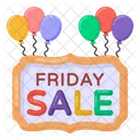 Sale Board Friday Sale Sign Friday Sale Banner Icon
