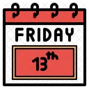 Friday 13 Th Calendar Icon