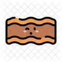 Fried Bacon Strip Bacon Strip Icon