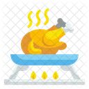Fried Chicken Full Chicken Pan Icon