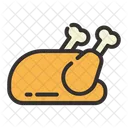 Fried Chicken Breakfast Fast Food Icon