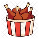 Fried Chicken Food Fast Food Icon