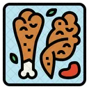 Fried Chicken Wing Food Icon